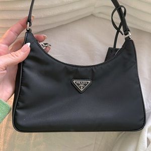 Prada re edition black with leather strap
